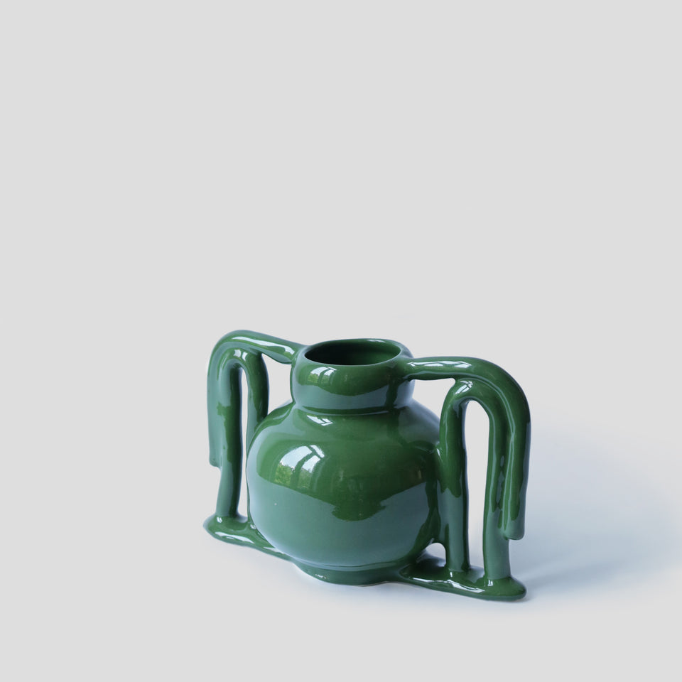 Vase vert "A little bit like Toutankhamon"