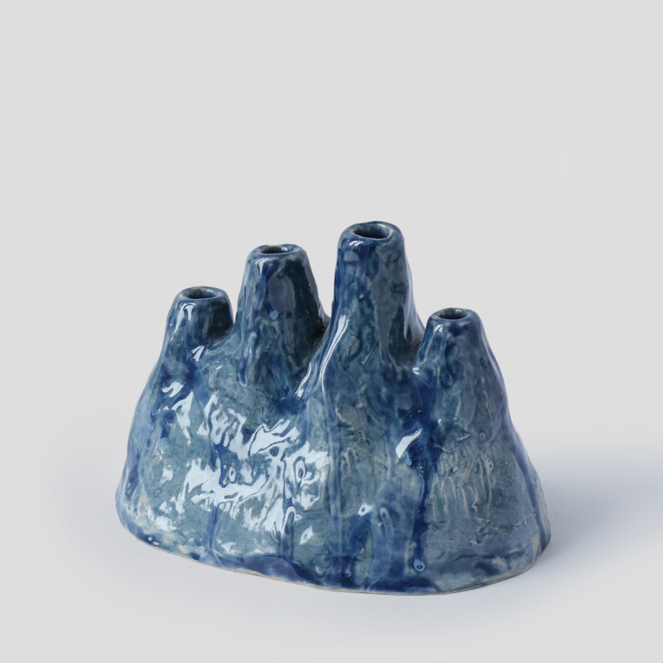Vase Volcan bleu