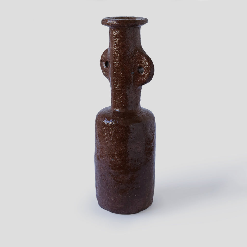 Large textured brown Vase