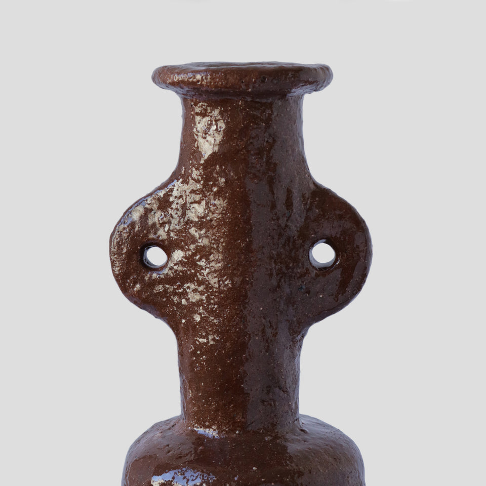 Large textured brown Vase