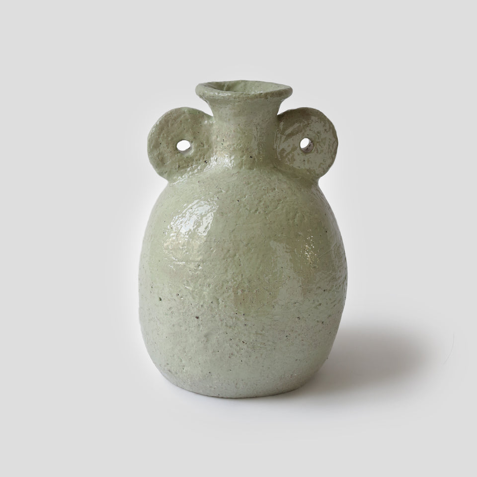 Large Textured Pistachio Vase