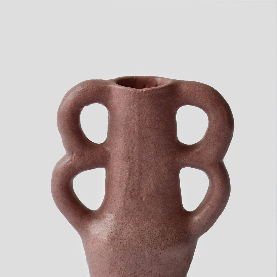Mini Clover Vase - Dark pink