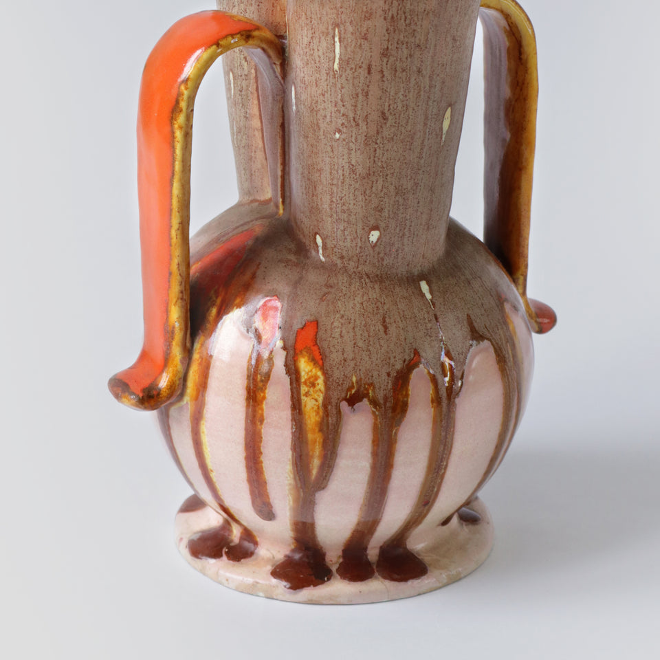Vintage Vase with double cornet
