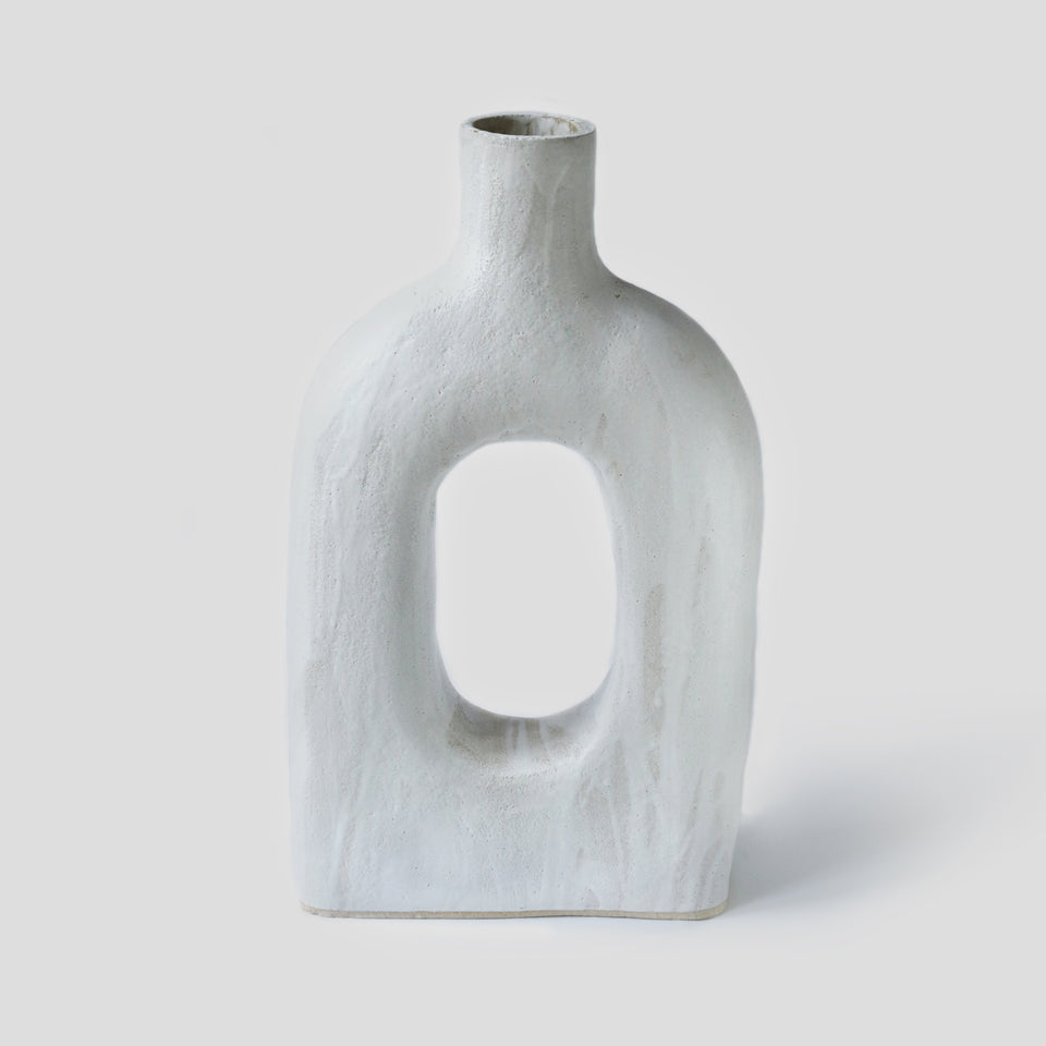 Large Vase White Toro