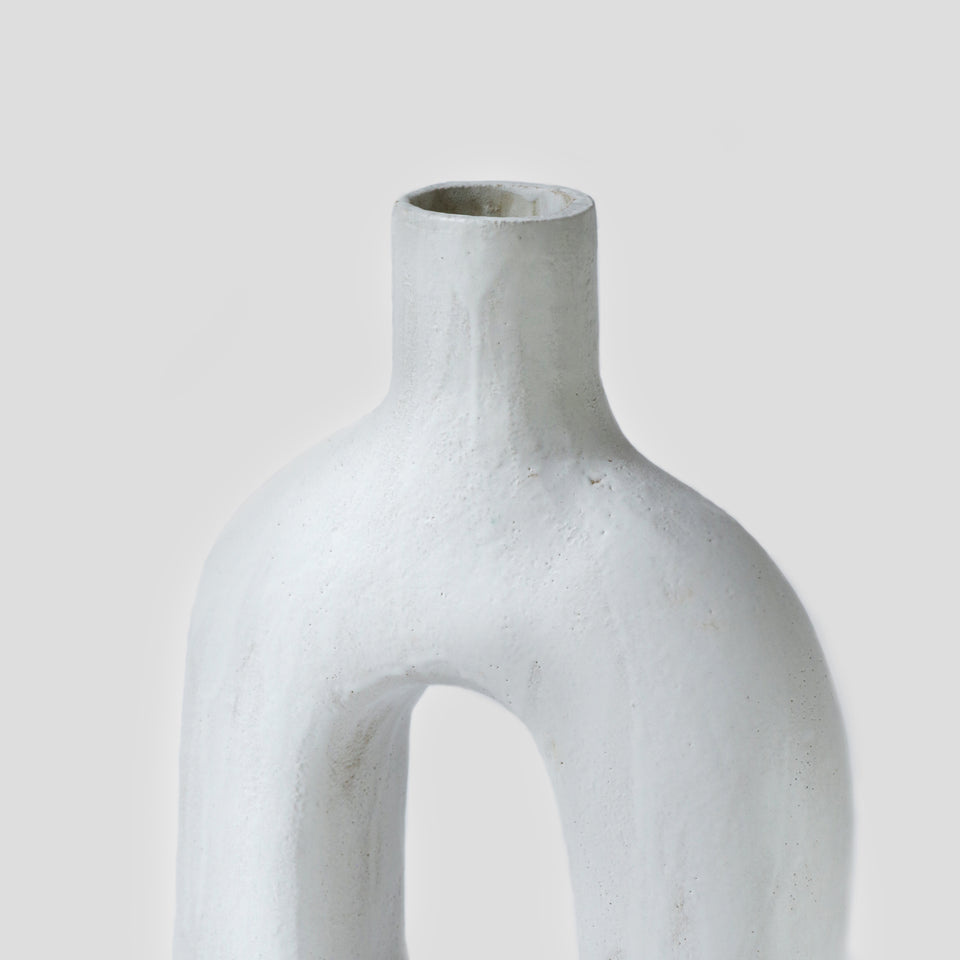 Large Vase White Toro