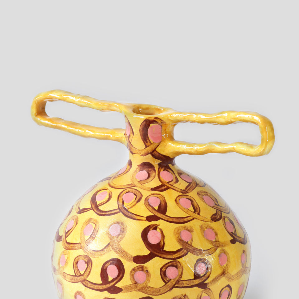 Vase bouton d'or