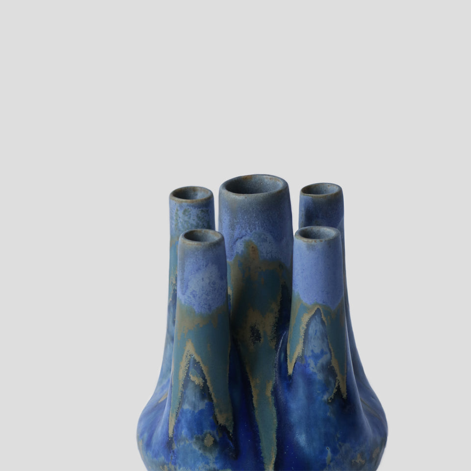5-necks vintage vase