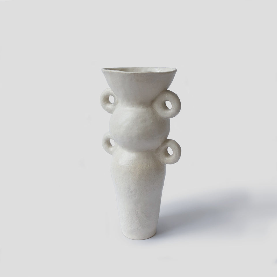 White Flacon Vase