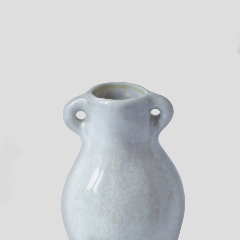 Small speckled white Vase
