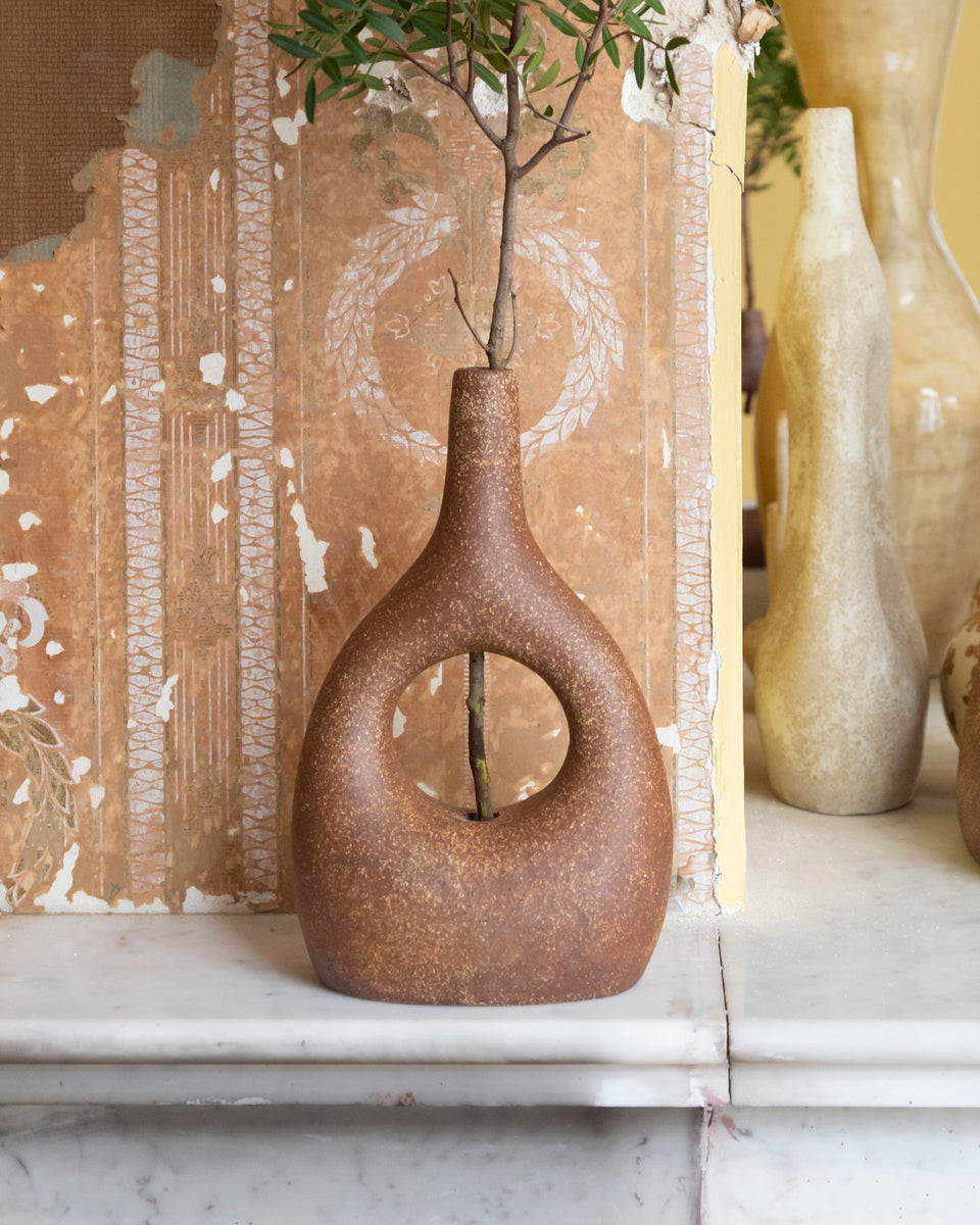 Holos Vase #6 Dark brown