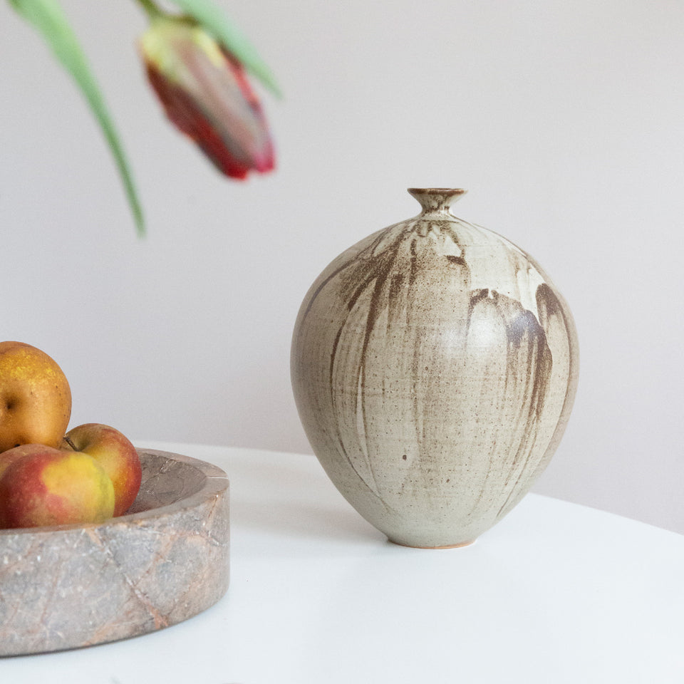 Large Bud Vase wild clay