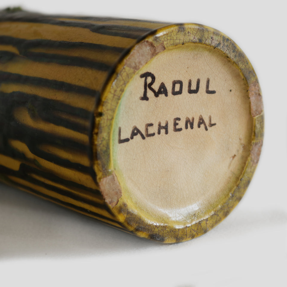 Vase vintage coulures Raoul Lachenal
